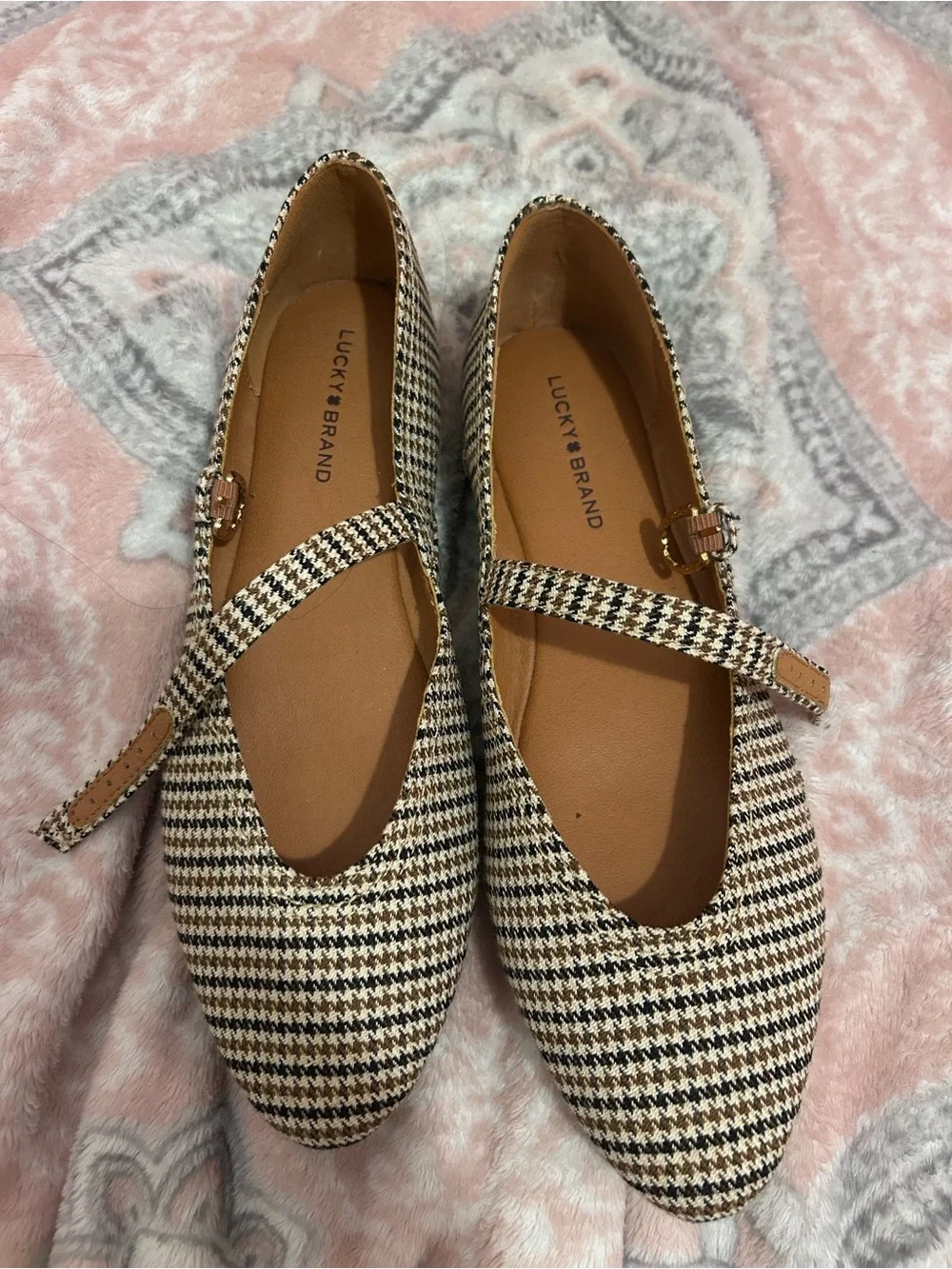 Lucky Brand Mary Jane Flats - Neutral Mix